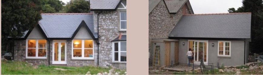 An extension to a Georgian and Victorian house