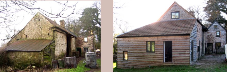 The other end of the building