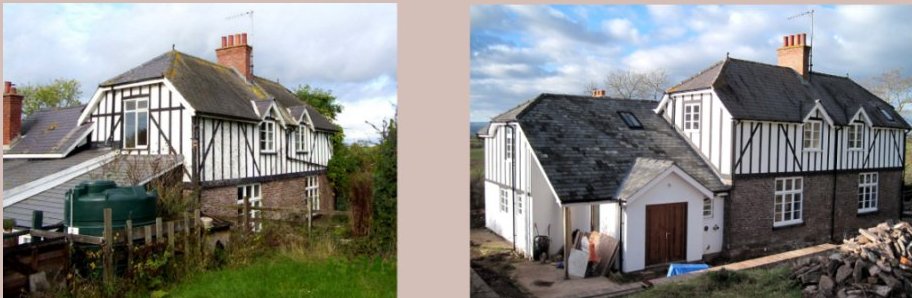 The property befoe and after from another angle